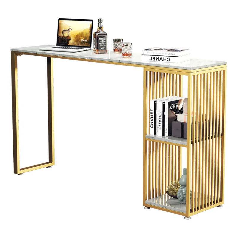 

Household partition bar tables and chairs, milk tea shop restaurant multi-functional high table, simple marble bar table