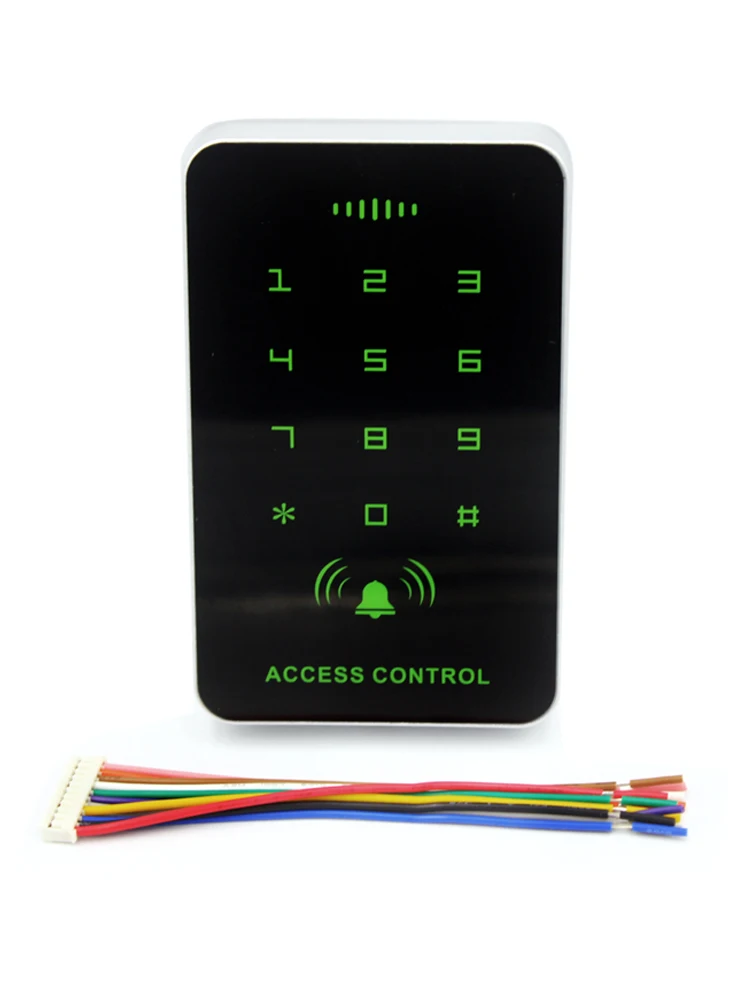 1000 users Backlight Touch Screen 125khz RFID Card Reader Keypad Access Control Reader Door Lock Opener Keyboard System