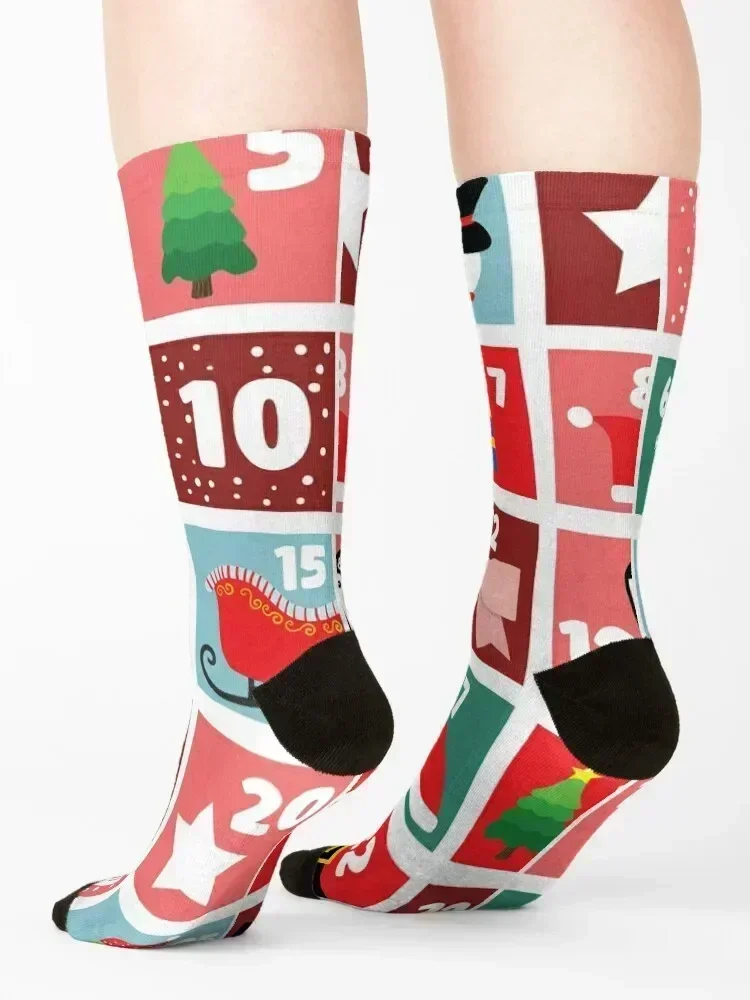 جوارب تقويم القدوم لعيد الميلاد، جوارب كاحل مجنونة للرجال والنساء #4
