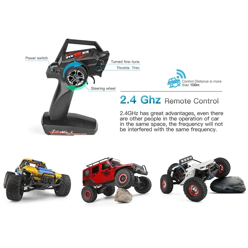 WLtoys 12402 104311 12429 1:12 Rock Crawler RC Car 50 KM/H 4WD auto elettrica ad alta velocità fuoristrada Drift telecomando giocattolo per bambini