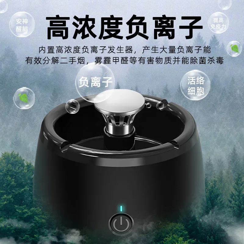 Multipurpose Ashtray with Air Purifier Function for Filtering Second-Hand Smoke From Cigarettes Remove Odor Smoking Accessories