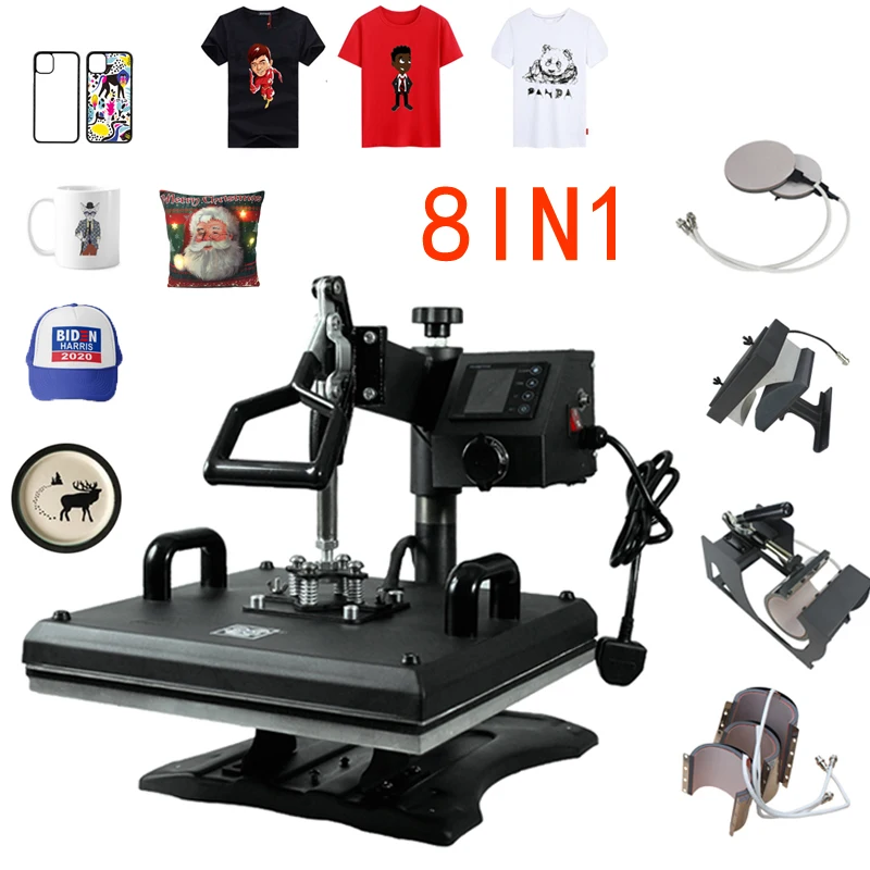 

15x15 Manual Sublimation Transfer 8 in 1 Combo Heat Press Machine 38x38