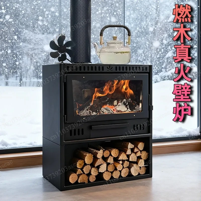 Firewood heating stove household indoor rural firewood burning living room stove