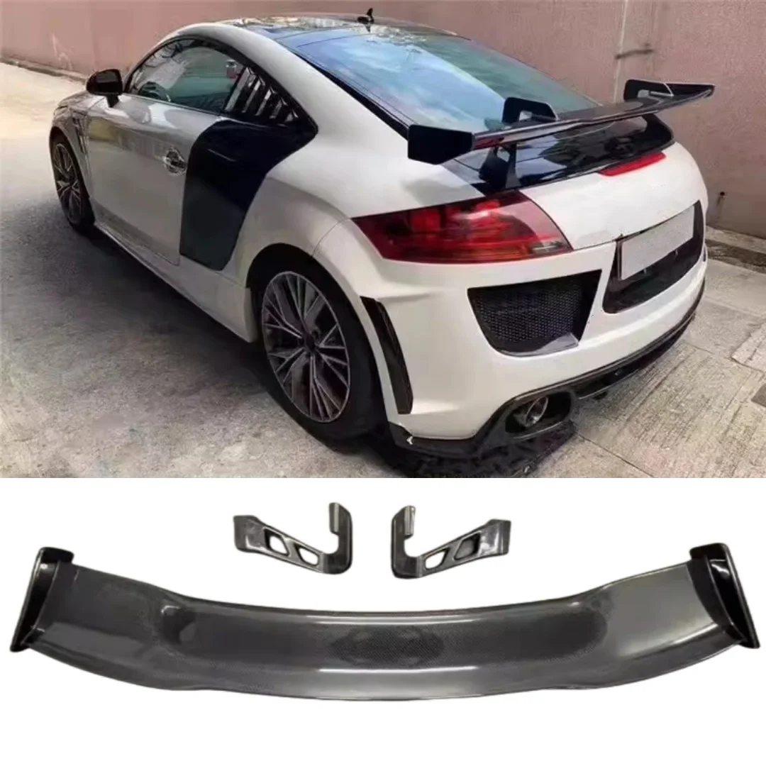 

Carbon fiber Tail Wing for Audi TT TTRS R8 RS3 S4 A5 modified Rear Spoiler Body kit Car Accessories