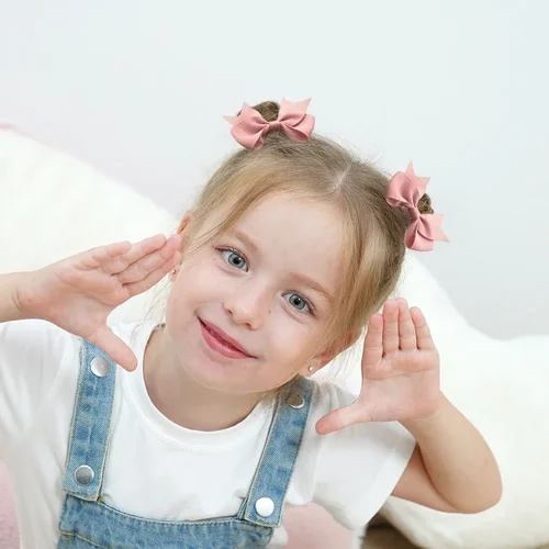 Imagen 2 del producto 10 Uds. De lazos elásticos para el pelo, lazos para el pelo, cinta, coleta, accesorios para el cabello de grogrén, bandas de regalo para niña y bebé para niños