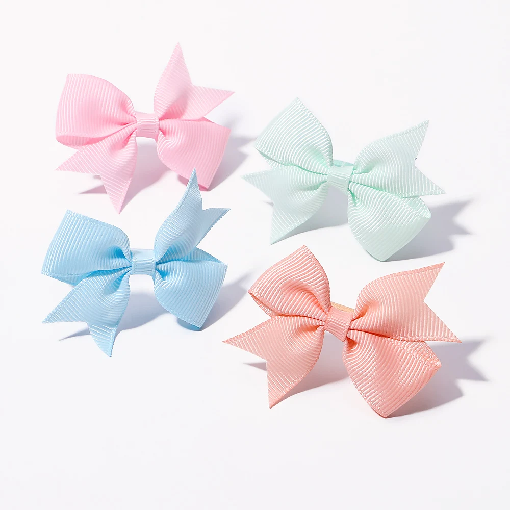 10Pcs/Set 2.2Inches Mini Bows Elastic Hair Band For Baby Girls Rubber Ponytail Holder Kids  Headwear Hair Accessories Gifts