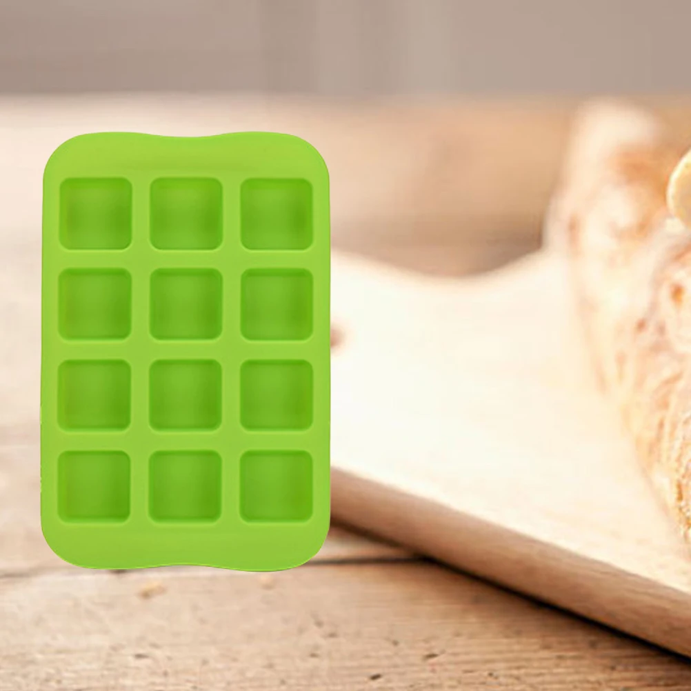 

Chocolate Mold Ice Cube Trays Square Mould Heart-shaped Cubes Maker Green Making