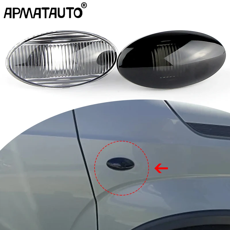 2PCS For Suzuki Swift Jimmy Vitara SX4 Alto Car Turn Signal Side Fender Marker Light Cover Shell Housing  For Opel L&R For Fiat