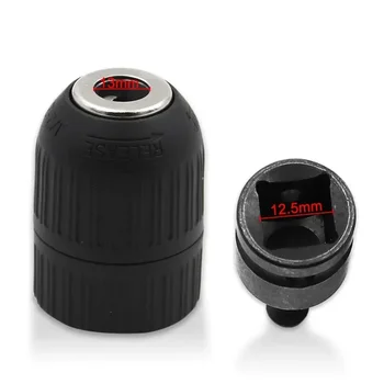 2pcs Set Keyless Drill Chuck&Adapter For 13mm 1 2 Drill Wrench Rotary Power Cordless Drill Power Tool Accessories 5