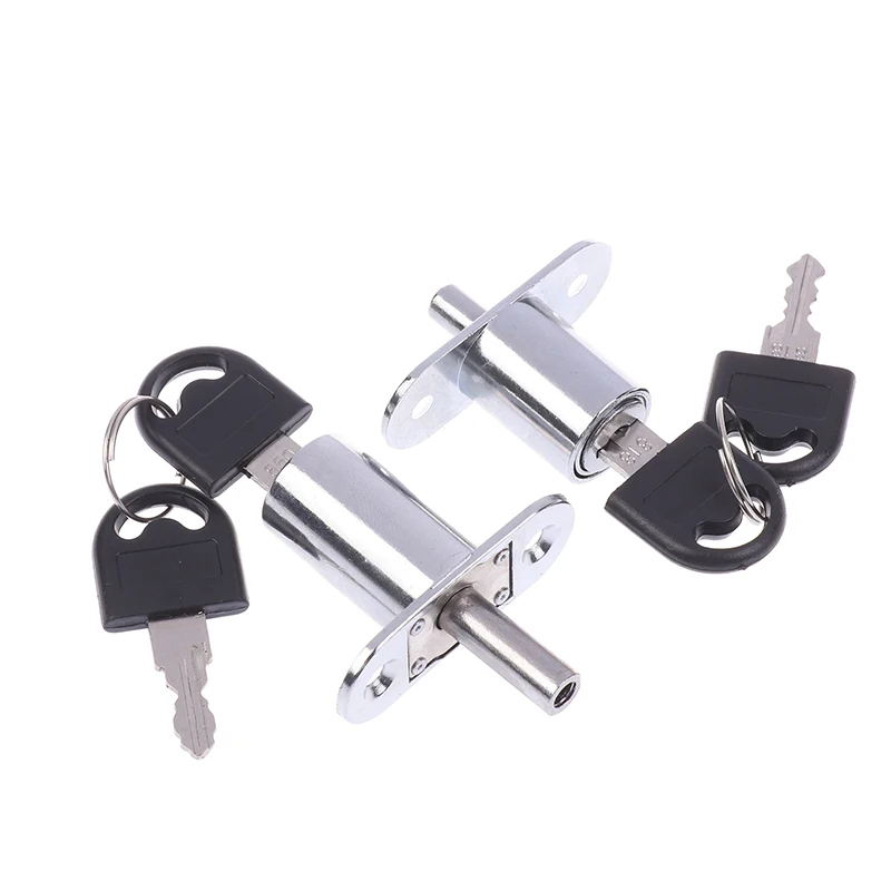 1 Set Alloy Furniture Hardware Cam Cylinder Locks 23/32mm Tongue Door Bolt Latch Wooden Cabinet Wardrobe Sliding Door With Key