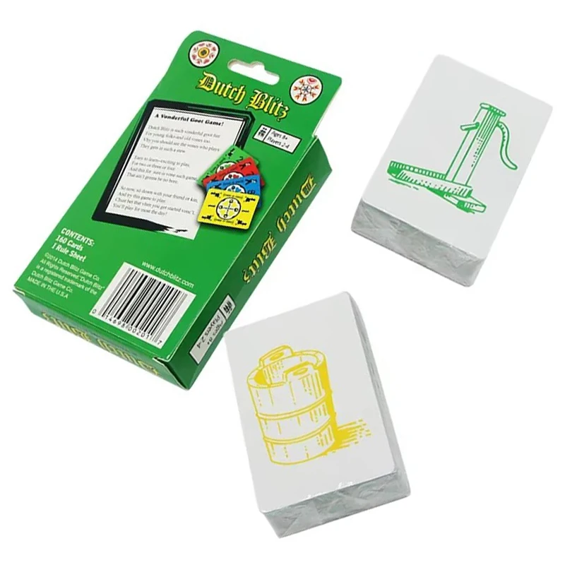 Dutch Blitz Original und erweiterte Kombination, schnelles Kartenspiel, geeignet für den Allerspaß, Familienspiel