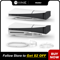 IINE Horizontal Stand Compatible With PS5 Slim Disc&Digital Edition Easy installation Anti-Slip Anti-Drop Stand