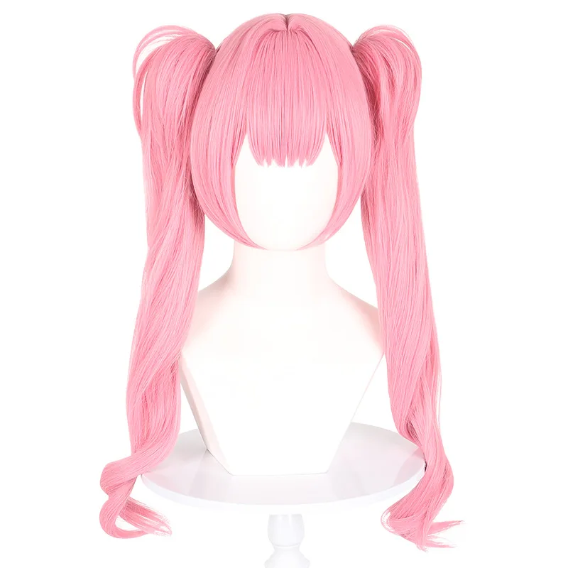 Cosplay van Li Tianchen van "Time Agent" door Li Tianxi Cosplay pruik dubbele paardenstaart