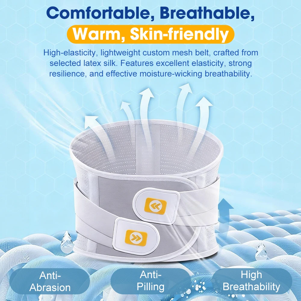 

Ортопедический пояс для спины при болях в пояснице, поддерживающий пояс с подушечкой для поясницы, эргономичный дизайн для грыжи межпозвоночного диска, ишиаса