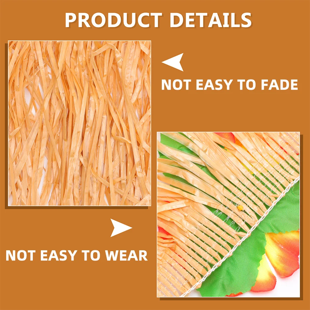 

2Pcs Hawaii Party Table Skirt Fringe Grass Table Decoration for Wedding Festival Bar Home Coffee Shop Backdrop