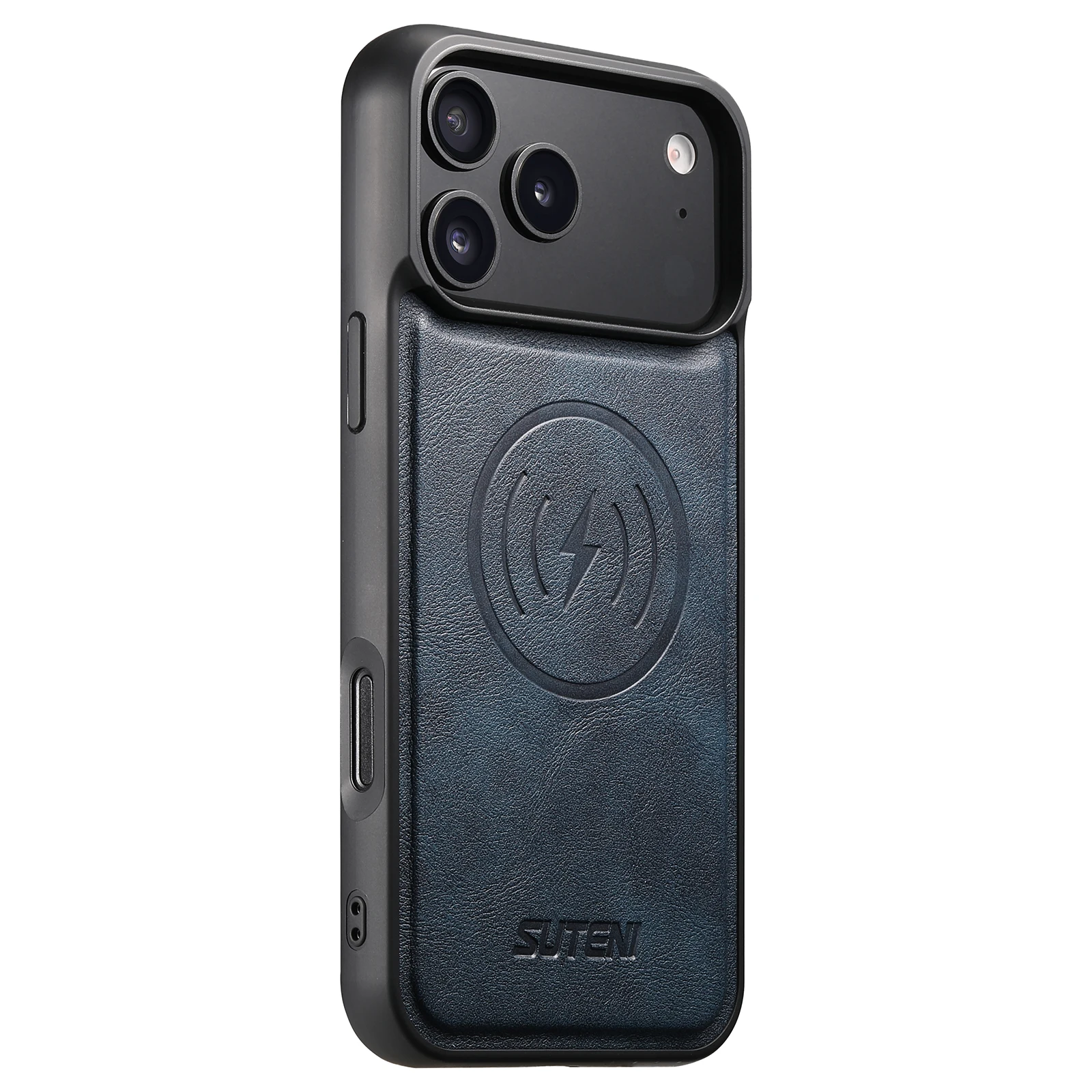 SUTENI Mattierte Kunstleder-Handyhülle mit Magnet und kabelloser Ladefunktion für iPhone 18 Pro Max 17 Air 16 Plus 15 14 13 12 – Detail 19