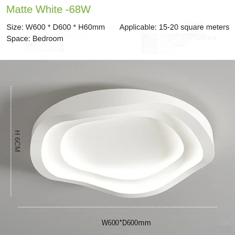 HomeLover Moderne weiße Deckenleuchte, minimalistische kreisförmige Deckenleuchte für Schlafzimmer, Wohnzimmer, Gang, Dekoration, Innenbeleuchtung 6