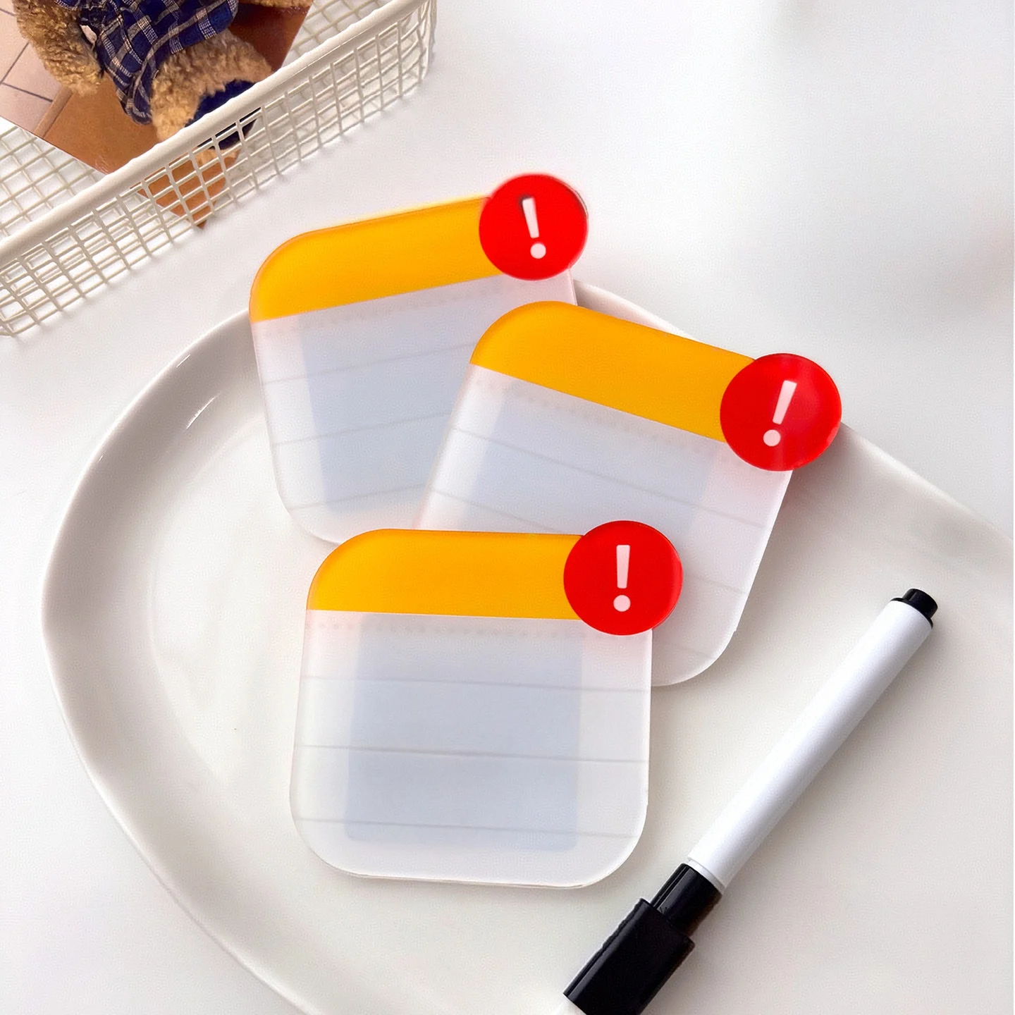 Whiteboard Marker Set - 3개 세트 드라이 이레이즈 자석 화이트보드