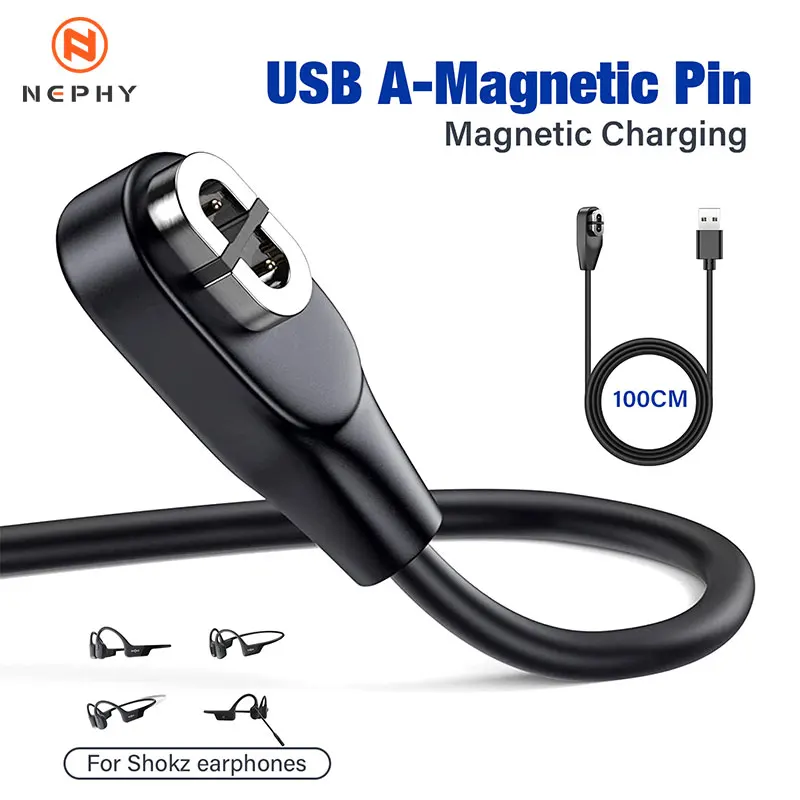 Magnetic Charger USB Type C Charging Cable For Shokz OpenRun Air For Aftershokz Aeropex AS800/ S803/ S810 For Shokz OpenRun Pro