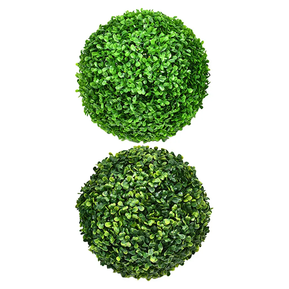 

2pcs Artificial Topiary Ball 10Cm Green Hanging Grass Ball Decor For Home Wedding Party Ceiling Simulation Plant Balls