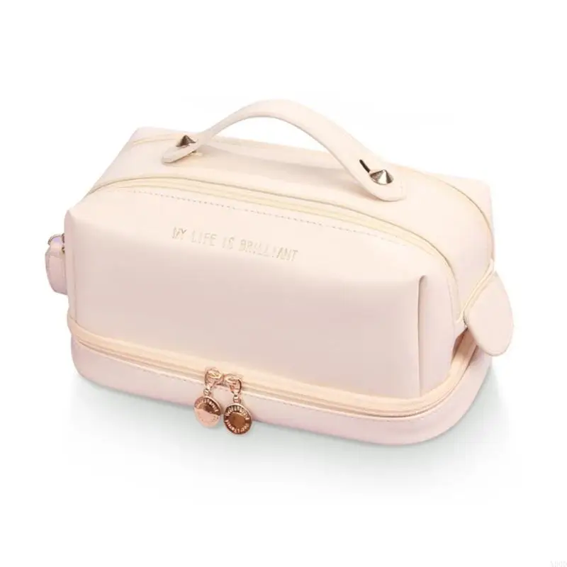 X90D Multifunctional Storage Makeup Bag PU Leather Travel Cosmetic Bags for Women