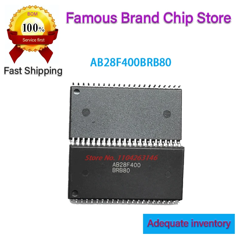 new and original  AB28F400BRB80 AB28F400 B28F400BRB80 TSOP44 10piece