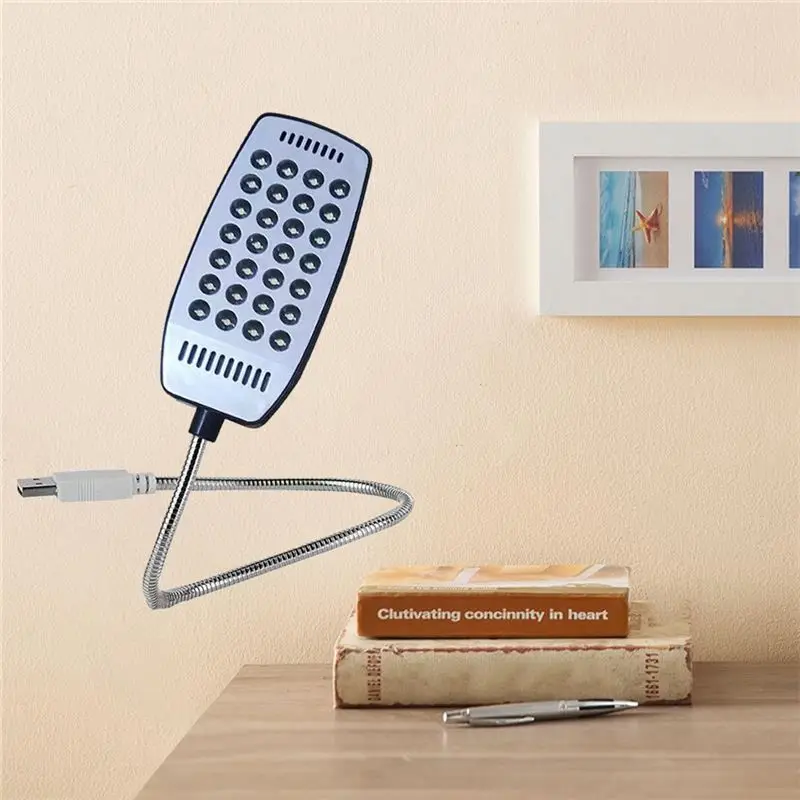 A01E-28 LED Reading Lamp Usb Book Light LED USB Book Light Ultra Bright Flexible For Laptop Notebook PC Computer