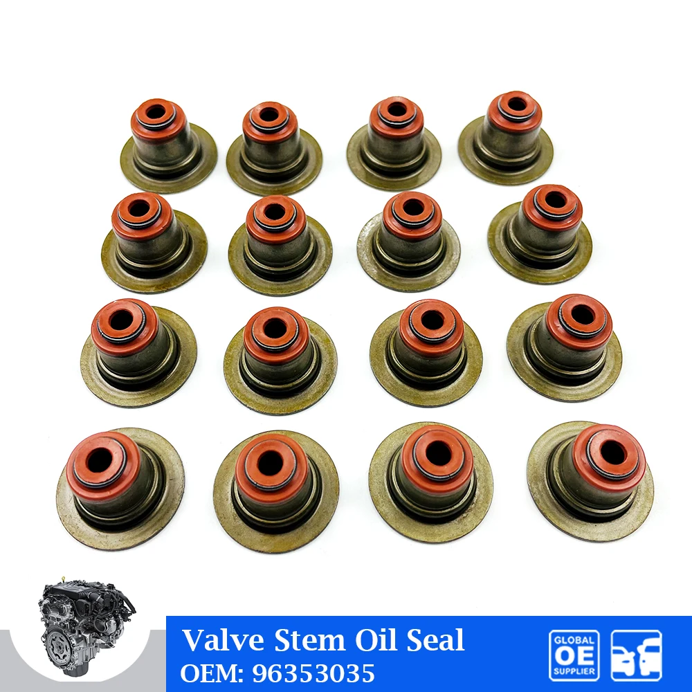 

Valve Stem Oil Seal Kit For Buick L91 Excelle 1.6 Chevrolet Aveo Lanos KALOS Hatchback T200 1.6 LACETTI Car Accessories 96353035