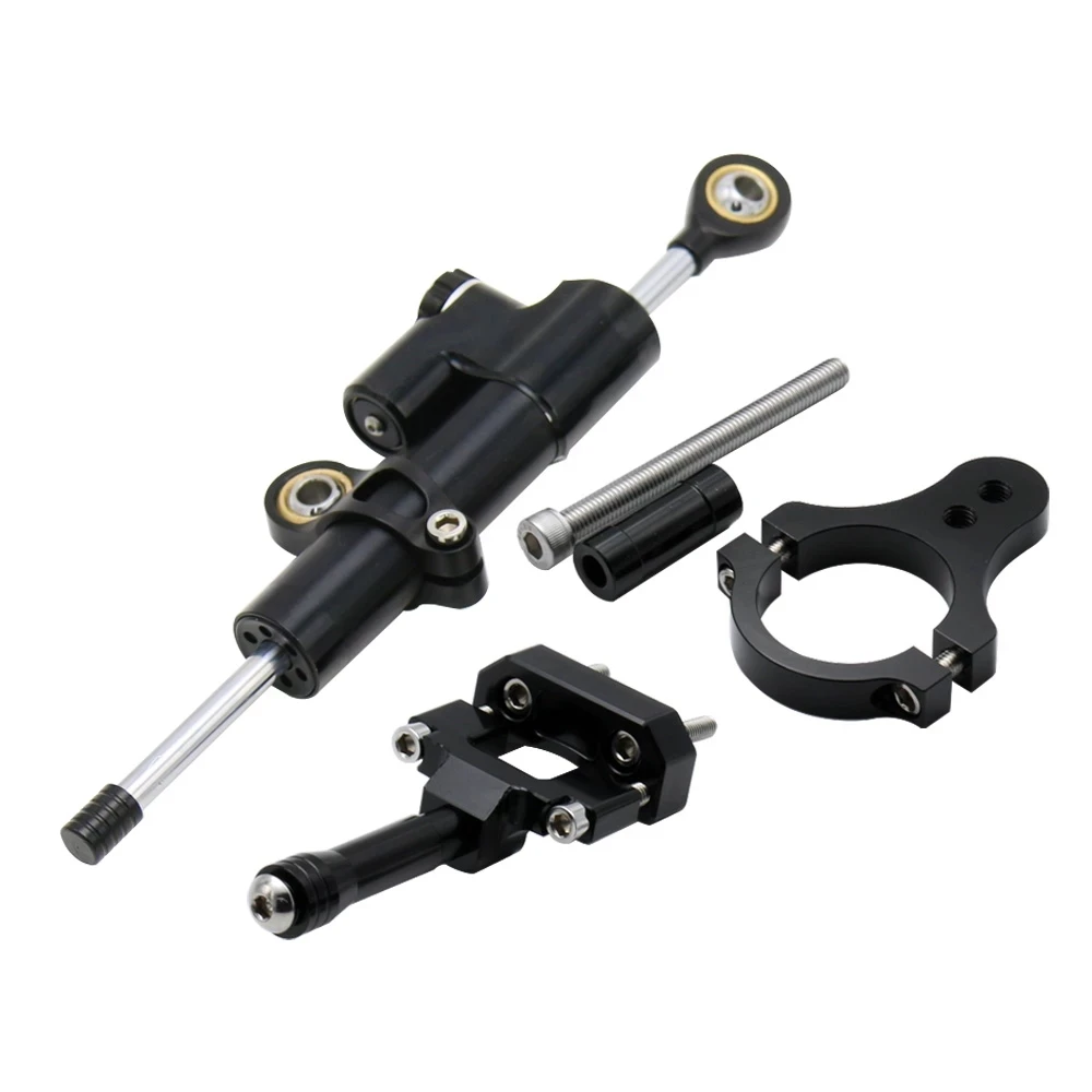 Fiber Carbon Steering Damper Stabilizer Bracket Support Mounting For Yamaha YZF R3 R25 MT25 2015 2016 2017 2018 MT03 MT-03 15-16