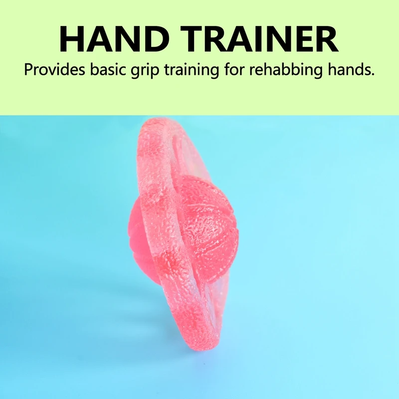 Hand Exerciser - Grip, Forearm Wrist Strengthener - Squeeze And Flex Finger Extension Trainer Therapy Stress Ball Training, Phys