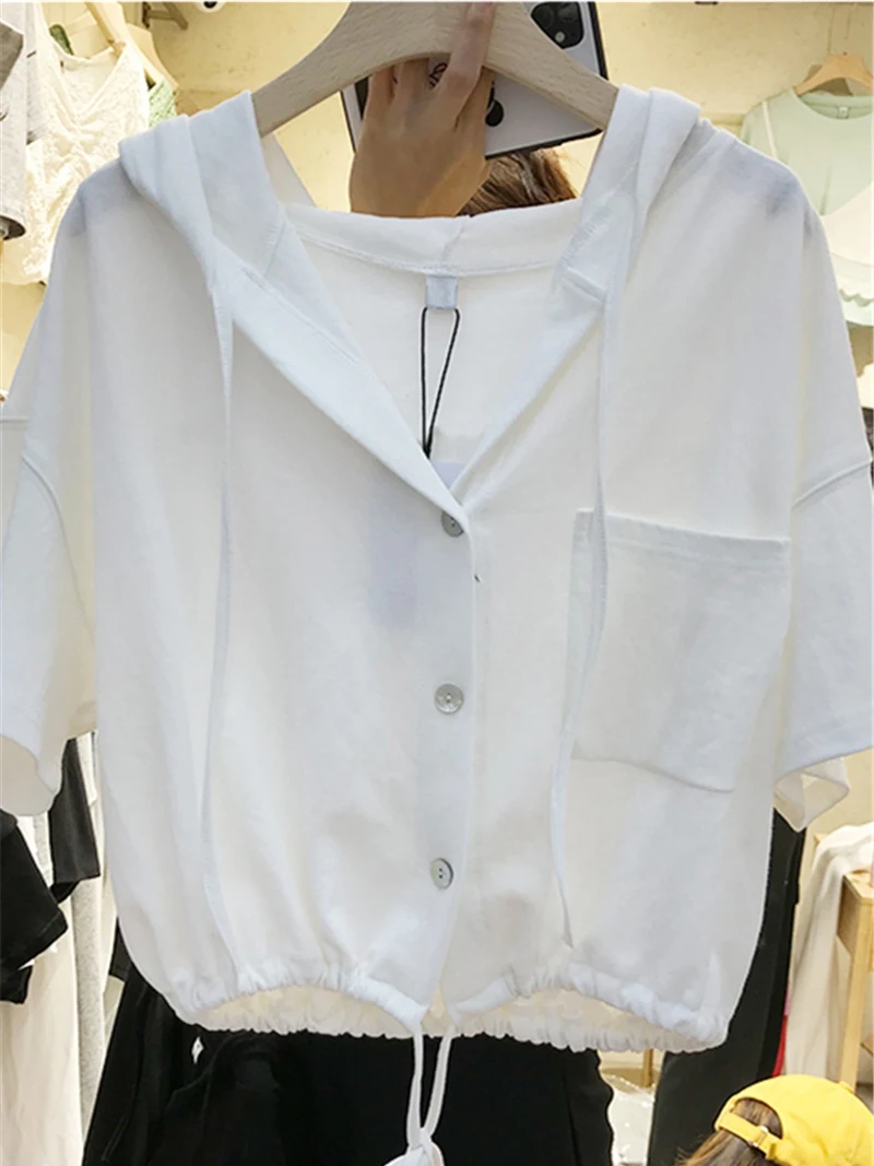 

Plus Size plus Size Women's Loose Fit ort Sve Sweatirt Jaet Comfortable Breathable Casual Outerwear Polyester Fiber Summer Coat