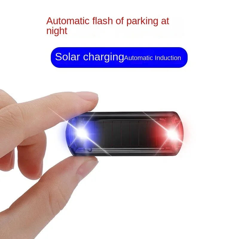 Motorcycle Bicycle Mini LED Wireless Warning Anti-Theft Caution Light Prevent Rear end Collision Solar Power Strobe Running Lamp