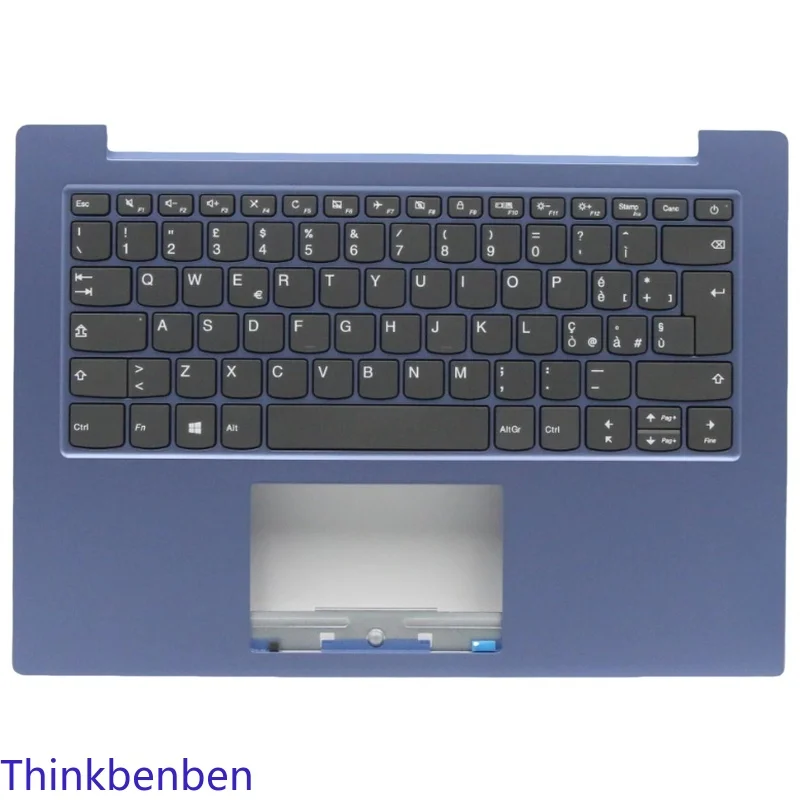 IT Italian Ice Blue Keyboard Upper Case Palmrest Shell Cover For Lenovo Ideapad Slim 1 14 14AST 05 5CB0W43963