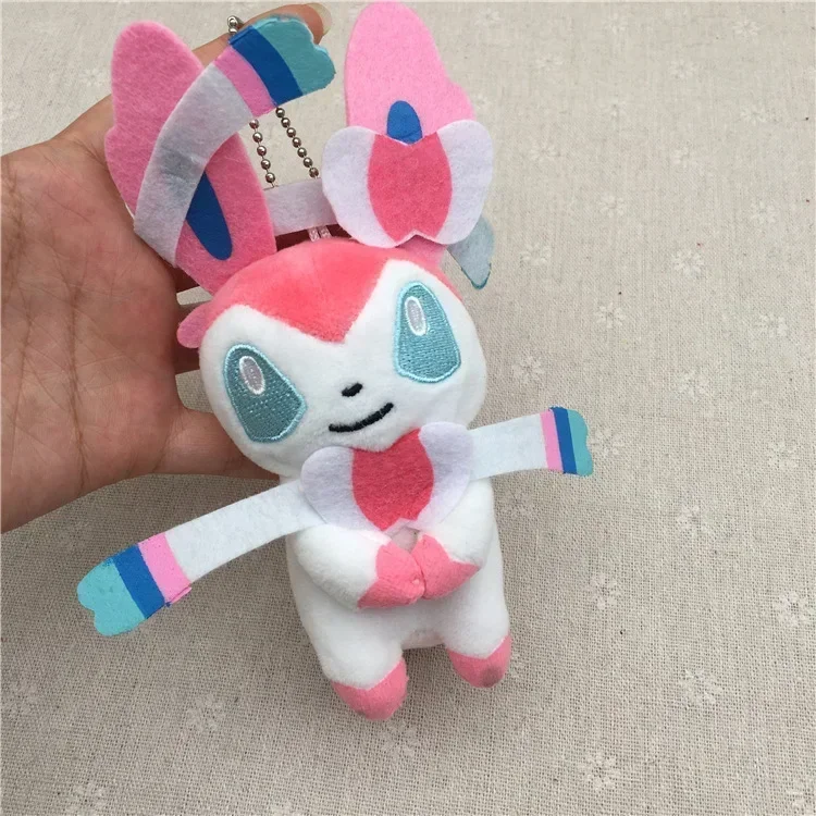 21 pièces/ensemble Charmander Eevee peluche poupée pendentif en peluche Bulbasaur écureuil pendentif en peluche porte-clés