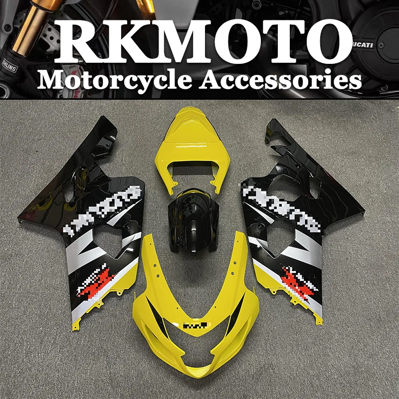 

New ABS Motorcycle Complete Fairing Kit Fits GSXR1000 GSXR 1000 03 04 GSX-R1000 K4 2003 2004 Complete Fairing Kit Set Yellow Bl