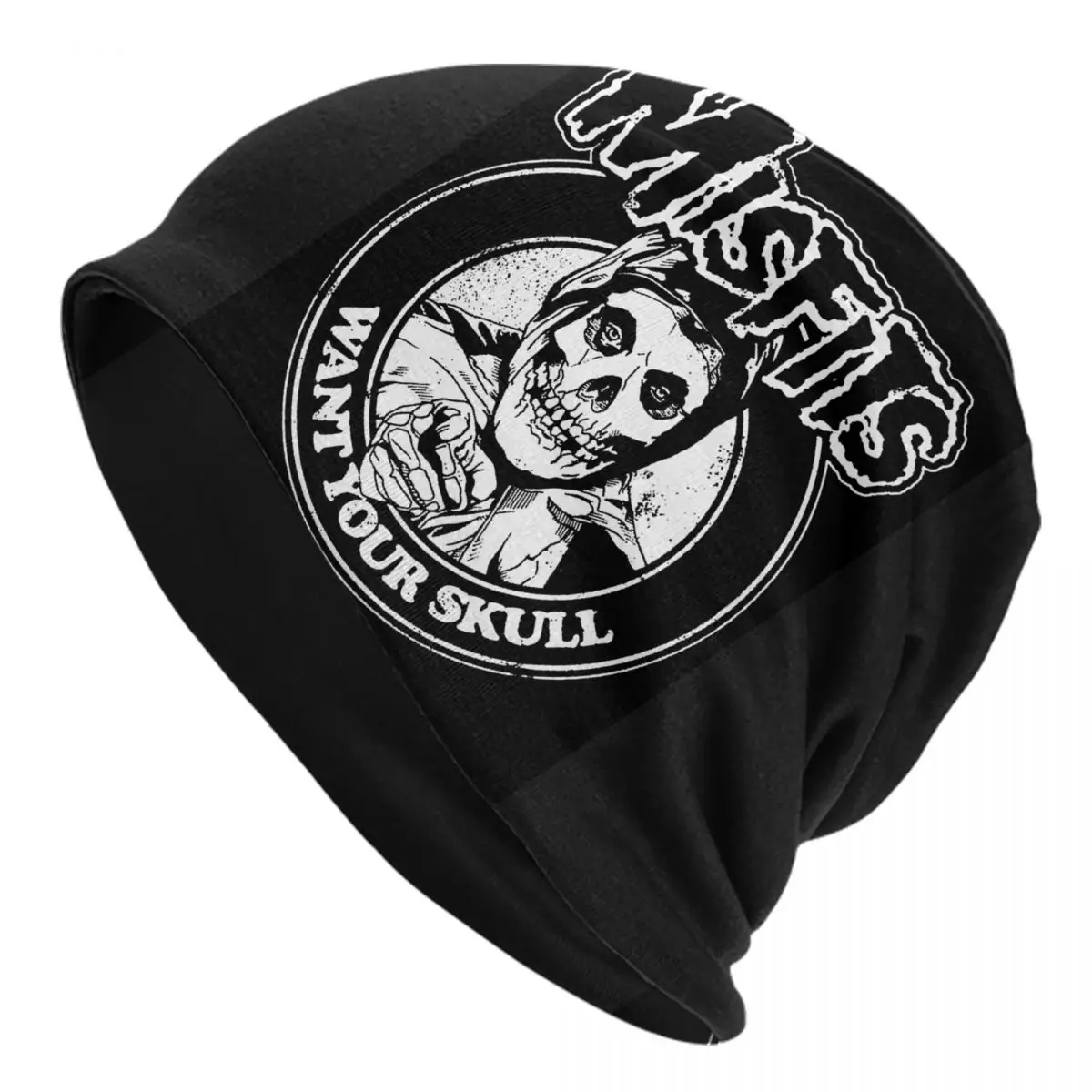 Customized Misfits Horror Punk Rock Band Bonnet Hats Cool Knitted Hat For Women Men Winter Warm Skullies Beanies Caps