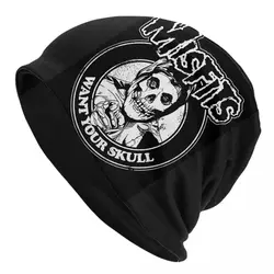 Berretti personalizzati Horror Punk Rock Band cappelli con cofano cappello lavorato a maglia fresco per donna uomo inverno caldo Skullies berretti berretti