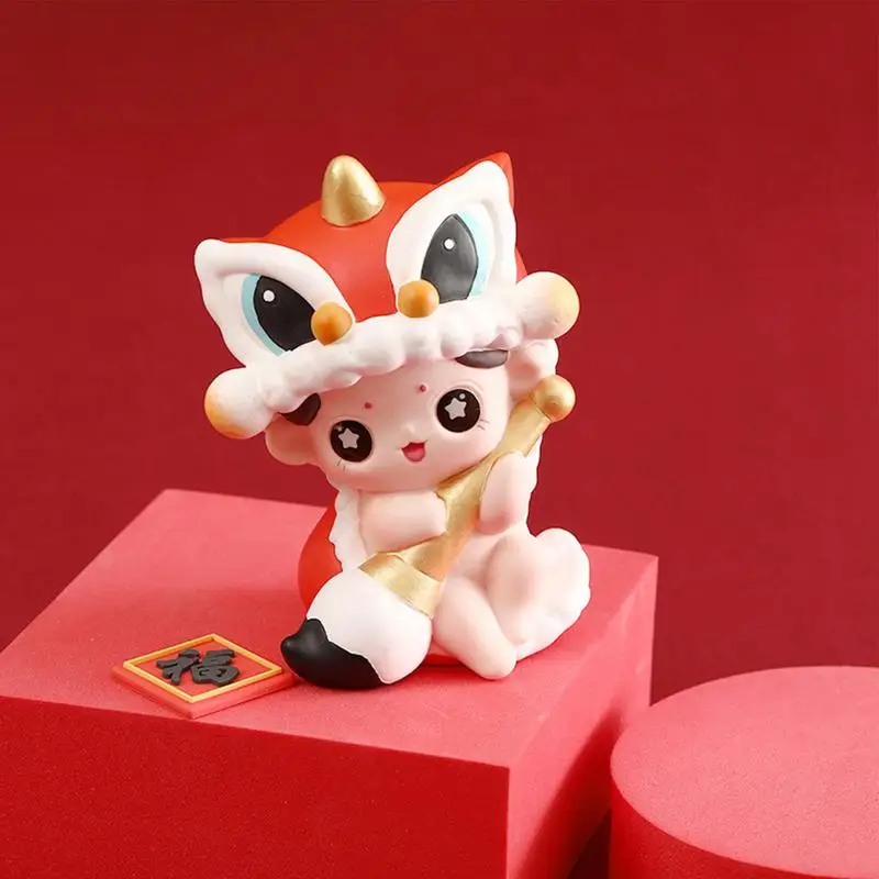 Chinese Lunar New Year Decoration 2024 Kawaii Dragon Plush Doll Year Supplies Spring Festival Plush Toy Room Ornament Kid Gift