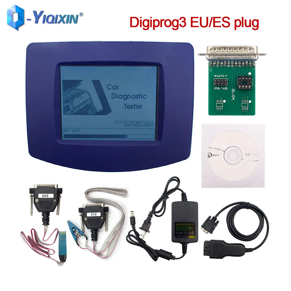 Digiprog 3 V4.94 Obd مبرمج مع كابلات Obd2 محول FTDI رقاقة قراءة محو EEPROM مراجعة خطأ تستر أداة تشخيص السيارة #1