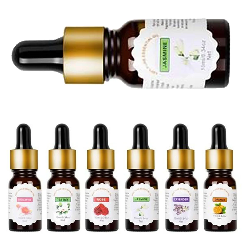 10 مللي زيت الياسمين النقي العطري للذوبان في الماء المرطب النفط لتنقية الهواء الروائح الناشر الاسترخاء استخدام