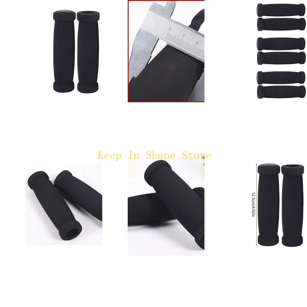 U1JC Soft Sponge Handle Grip Bicycles Handlebar Grip Sleeve Replacement Shock Absorption Handle Cover Easy to Install