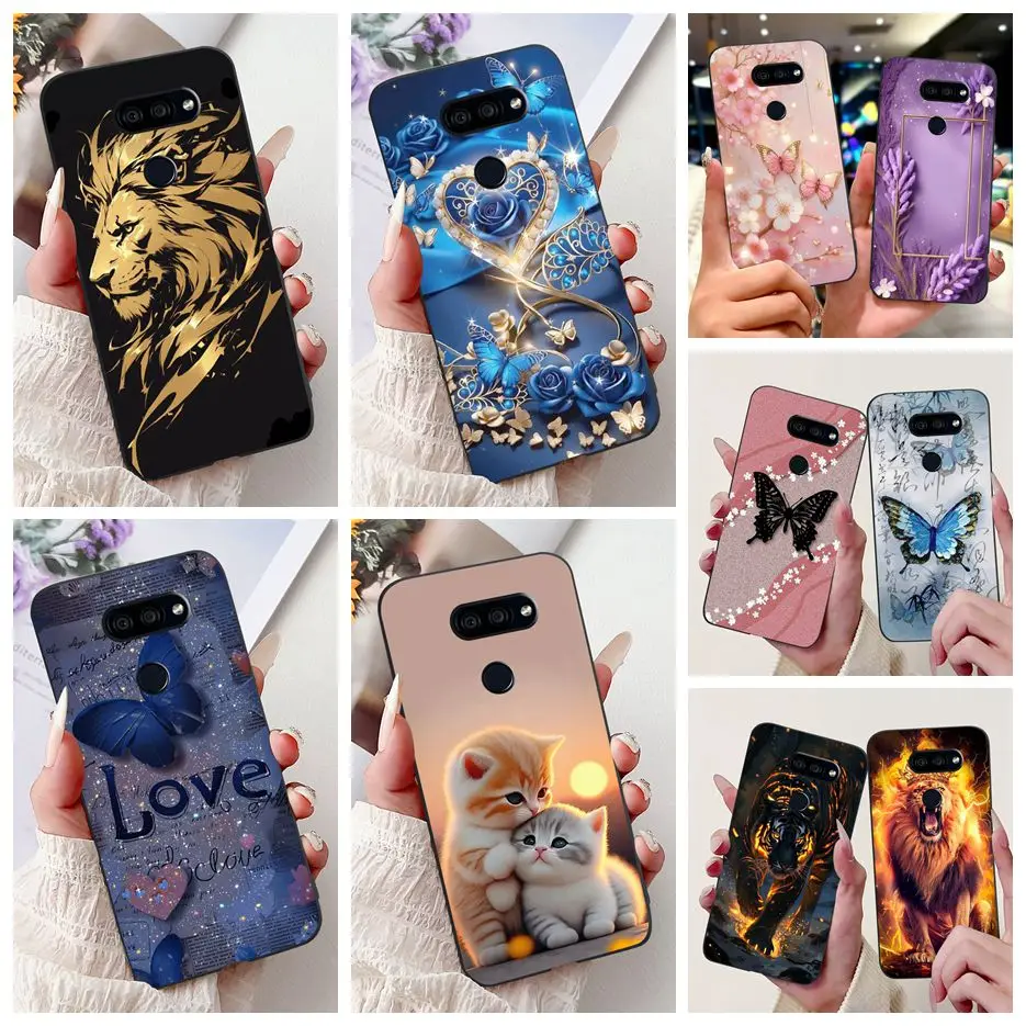 For LG K40s Case LM-X430 Luxury Fashion Painted Cover Soft TPU Phone Case For LG K41s K 61 40s LGK40s LGK61 LGK41s Fundas Bumper