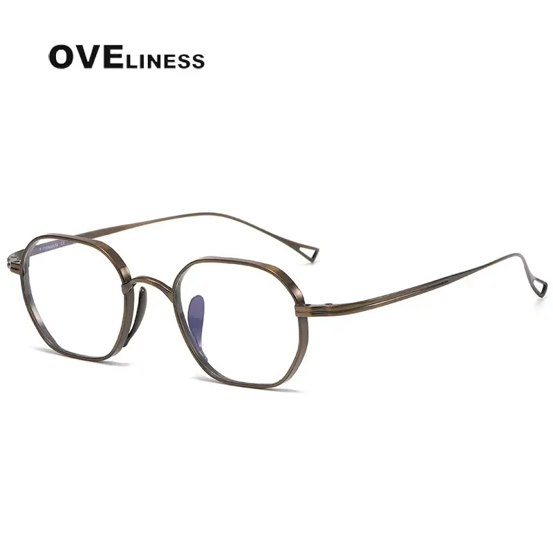 

Pure Titanium Glasses Frame Men Women Vintage Retro Square Eyeglasses frames Retro Eyewear spectacles