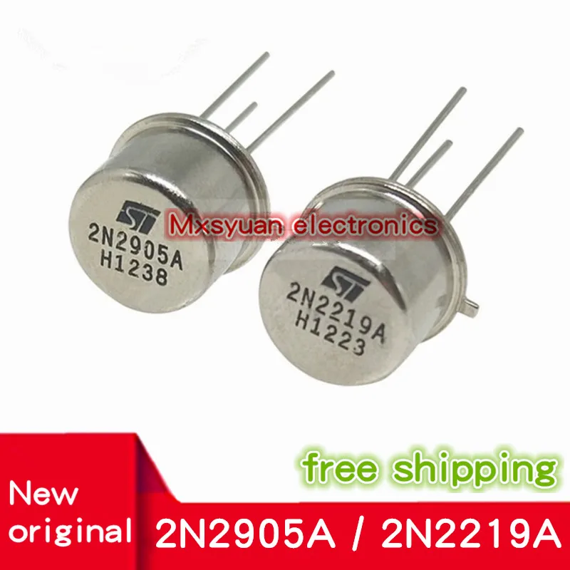 10PCS New original 2N2905A 2N2219A Bipolar Transistor Small Signal 2N2219 2N2905 CAN-3 TO-39