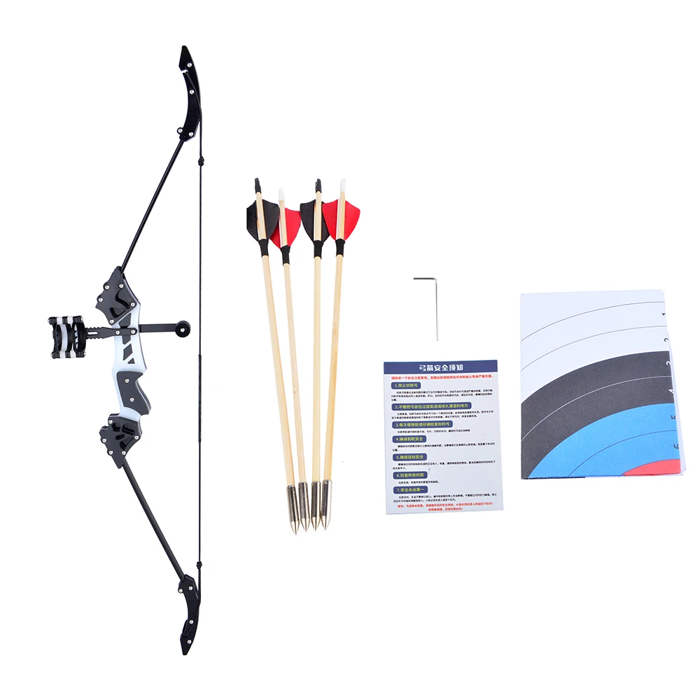 18lbs Mini Recurve Bow with Sight Portable 19 Inch Small Bow and Arrow Set Adult Teen Outdoor Shooting Archery Sports Toys view 6