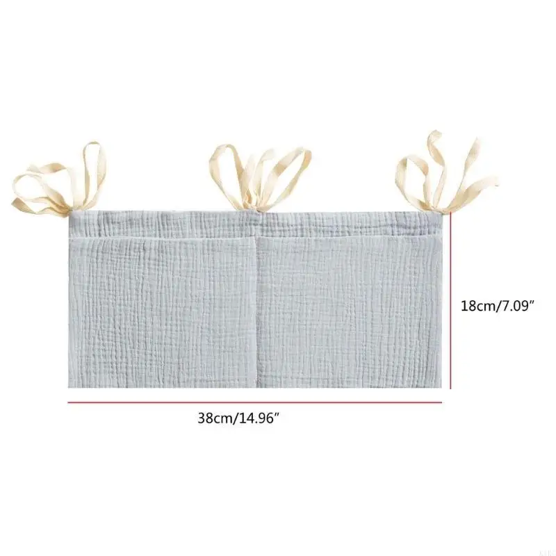 K1KC Baby Bedside Bag Portable Diaper Storage Bag ให้อาหารขวดการจัดระเบียบกระเป๋าแขวนถุงเก็บกระเป๋าทารก