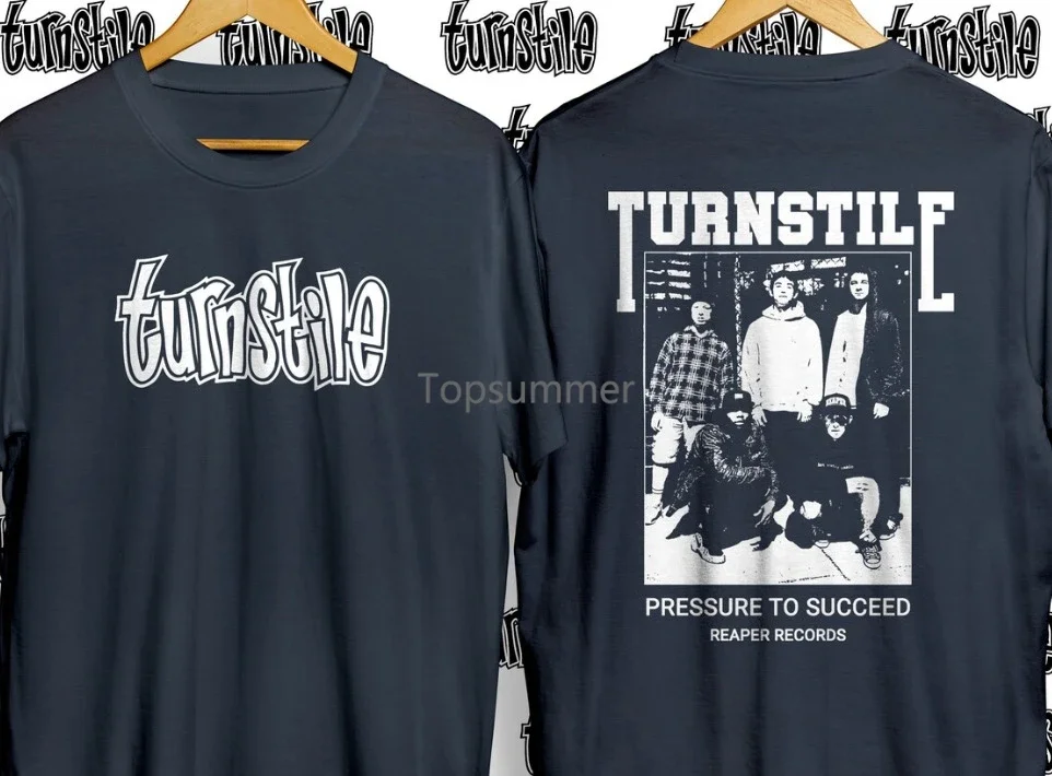 Vintage Turnstile Pressure To Proceed T-Shirt Double Sides Unisex S-5Xl