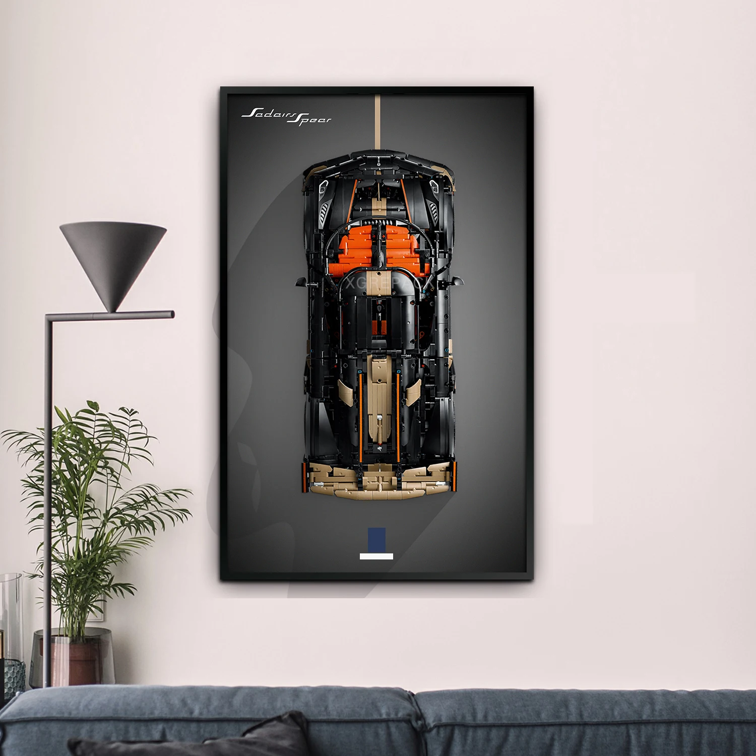 Display Wallboard for LEGO 42240 Aston Martin Aramco AMR25 F1 Car,Adult Collectibles Wall Mount for Car(No Car Included) view 5