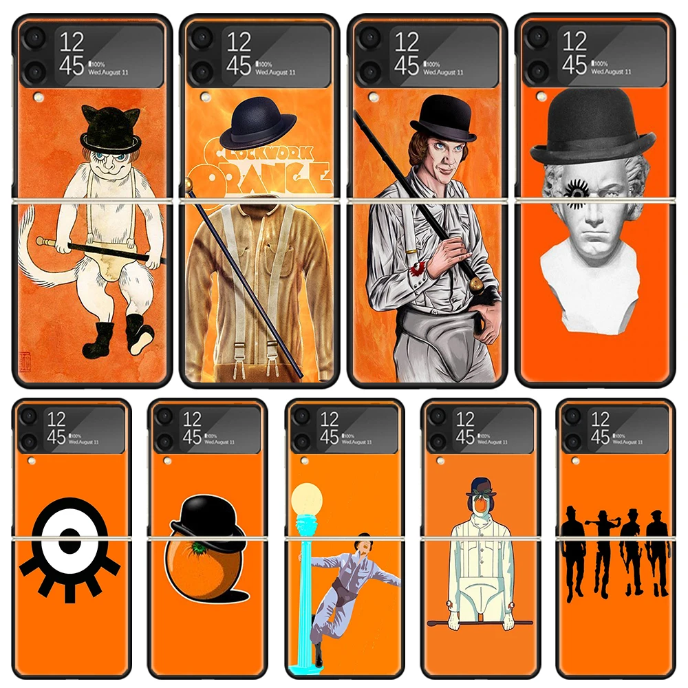 A Clockwork Orange Film Phone Case For Samsung Galaxy Z Flip3 Flip4 Flip5 Flip6 PC Shell For Z Flip 3 4 5 6 Hard Folding Art Cov