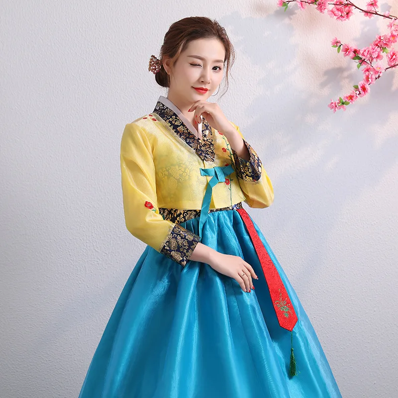 Korean costume performance costume, Korean ethnic dance costume, Korean costume annual meeting performanc